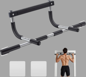 Ally Peaks Pull Up Bar for Doorway | Thickened Steel Max Limit 440 lbs Upper Body Fitness Workout Bar| Multi-Grip Strength for Doorway | Indoor Chin-Up Bar Fitness Trainer for Home Gym Portabl
