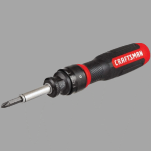 CRAFTSMAN Ratcheting Screwdriver, SpeedDrive, 2” Double Ended Bits Included, Handle Holds Up To 6 Bits (CMHT68129)