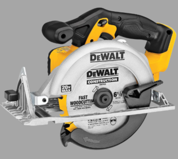 DEWALT 20V MAX Circular Saw, 6-1/2-Inch Blade, 460 MWO Engine, 0-50 Degree Bevel Capability, Bare Tool Only (DCS391B)