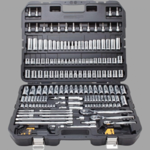 DEWALT Mechanics Tool Set, SAE and Metric, 1/2, 1/4, 3/8 Drive Sizes, 192-Piece (DWMT75049)
