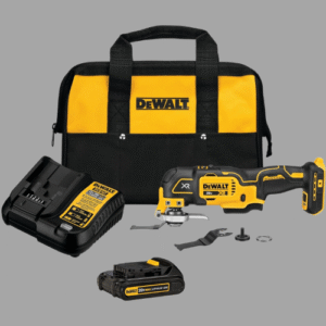 DEWALT 20V MAX XR Oscillating Tool Kit, 3 Speed, With Blades, Battery and Charger Included (DCS356C1)