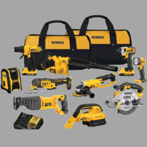DEWALT 20V MAX Power Tool Combo Kit, 10-Tool Cordless Power Tool Set with 2 Batteries and Charger (DCK1020D2)