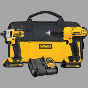 DEWALT 20V MAX Cordless Drill and Impact Driver, Power Tool Combo Kit with 2 Batteries and Charger (DCK240C2)