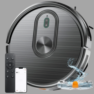 Robot Vacuum and Mop Combo, 2 in 1 Mopping Robotic Vacuum with Schedule, App/Bluetooth/Voice, Max Suction 3200Pa, Self-Charging Robot Vacuum Cleaner, Slim, Ideal for Pet Hair, Hard Floor, Carpet