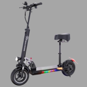 VERCROSS H7 Commuter Foldable Electric Scooter with seat, Equipped with 800W Motor, Maximum Speed of 45 km/h, 60 km Range, Equipped with 10-inch Solid Off-Road Tires