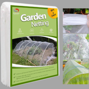 Garden Netting Pest Barrier, Plant Covers 8x24Ft Mesh Mosquito Net Bird Netting for Garden Protection, Plant Netting for Raised Garden Beds Row Cover