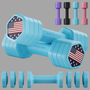 Adjustable Dumbbell Set of 2, 4 in 1 Hand Weights for Women at Home, 5 lb Weights Dumbbells set of 2, Each 2lb 3lb 4lb 5lb with TPU Soft Rubber Handle for Home Gym Exercise Training