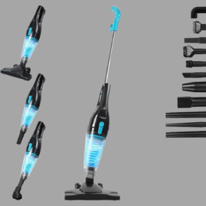 Intercleaner Corded Vacuum Cleaner, 15KPa Powerful Suction with 400W Motor, 12 in 1 Lightweight Bagless Stick Vac with Handheld, Ultra Quiet, for Hardwood Floor Carpet Car Pet Hair