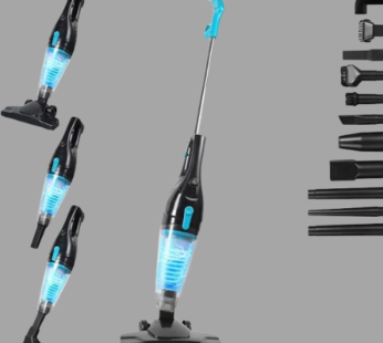 Intercleaner Corded Vacuum Cleaner, 15KPa Powerful Suction with 400W Motor, 12 in 1 Lightweight Bagless Stick Vac with Handheld, Ultra Quiet, for Hardwood Floor Carpet Car Pet Hair