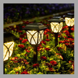 GIGALUMI Solar Lights Outdoor Waterproof, 6 Pack LED Solar Garden Lights, Solar Lights for Outside, Garden Decor for Yard, Patio, Landscape, Planter, Walkway (Warm White)