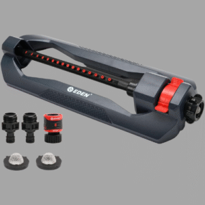 Eden 96213 Lawn & Garden Essential Oscillating Sprinkler | Water Sprinkler for Yard,Covers up to 3,600 sq. ft., Heavy Weight Base