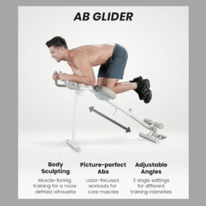 WONDER CORE Pro Max Workout Equipment Home Gym, 4-in-1 Exercise Equipment: Rowing Machine, Leg Press Machine, Ab Glider Machine, Roman Chair, Fitness Equipment for Abdominal & Core Strength Training