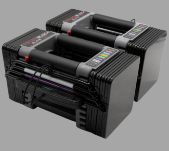 PowerBlock Elite EXP Adjustable Dumbbells, Sold in Pairs, Stage 1, 5-50 lb. Dumbbells, Durable Steel Build, Innovative Workout Equipment, All-in-One Dumbbells, Expandable with Expansion Kits