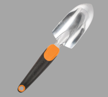 Fiskars Trowel – Heavy Duty Gardening Hand Tool with Hang Hole – For Digging and Planting – Rust Resistant Cast Aluminum – Ergonomic Handle and Comfort Grip – Gardening Tools for Yard