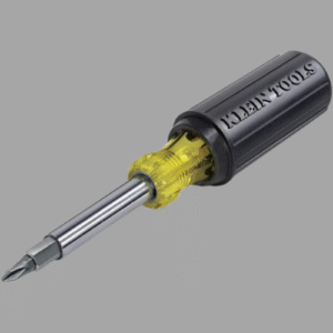 Klein Tools 32500 11-in-1 Screwdriver / Nut Driver Set, 8 Bits (Phillips, Slotted, Torx, Square), 3 Nut Driver Sizes, Cushion Grip Handle