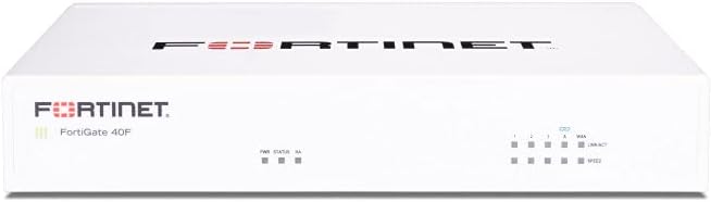 FortiGate 40F Firewall Appliance, 5× Gigabit Ethernet RJ45 Ports, Ideal for Small Businesses – Appliance Only, No Subscription (FG-40F)