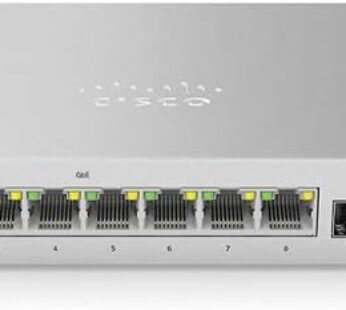 Cisco Meraki MS120-8FP – 1 Year Licensed Enterprise Switch Bundle