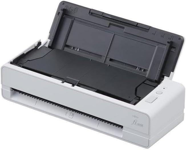 Fujitsu fi‑800R Compact Document Scanner, 40 ppm Duplex ADF with Passport/ID & Return Scan