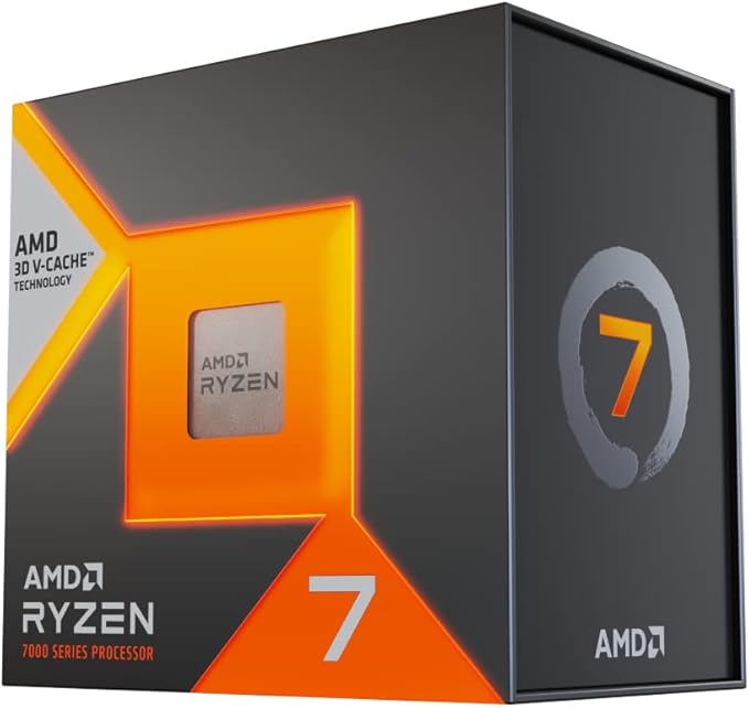 AMD Ryzen 7 7800X3D 8-Core, 16-Thread Desktop Processor – AM5 Socket, Zen 4 Architecture with 3D V-Cache, Up to 5.0 GHz Boost, 96 MB Cache