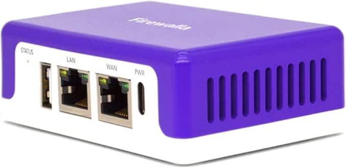 Firewalla Purple SE Cyber Security Firewall – Home & Business, Malware & Hacking Protection, Smart Parental Control, Ad Blocking, VPN Server & Client, No Monthly Fee