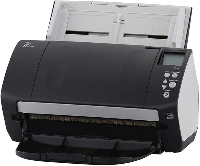 Fujitsu fi-7180 Color Duplex Document Scanner, 80ppm High-Speed Office Scanner with 80-Sheet ADF, USB 3.0
