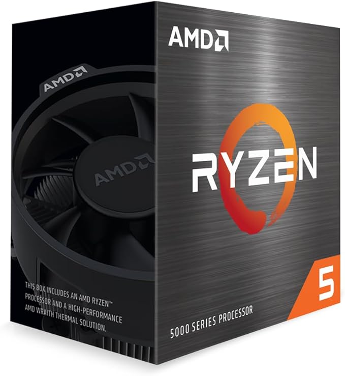 AMD Ryzen 5 5500 6-Core 12-Thread Desktop Processor with Wraith Stealth Cooler, Unlocked AM4 CPU - Image 4