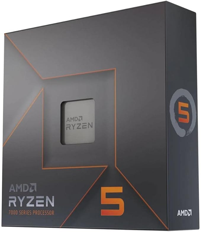 AMD Ryzen 5 7600X 6-Core 12-Thread Desktop Processor, Up to 5.3GHz, Unlocked AM5 CPU