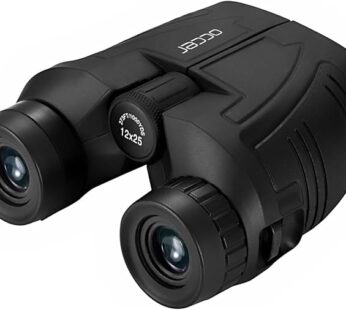 Occer 12×25 Compact Binoculars for Adults and Kids – Waterproof, Large Eyepiece, Low Light Vision, High Powered Easy Focus for Bird Watching, Travel & Sightseeing