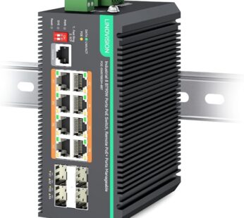 LINOVISION 8-Port L2+ Gigabit PoE Switch, Cloud Managed, 460W Power Budget, BT PoE++