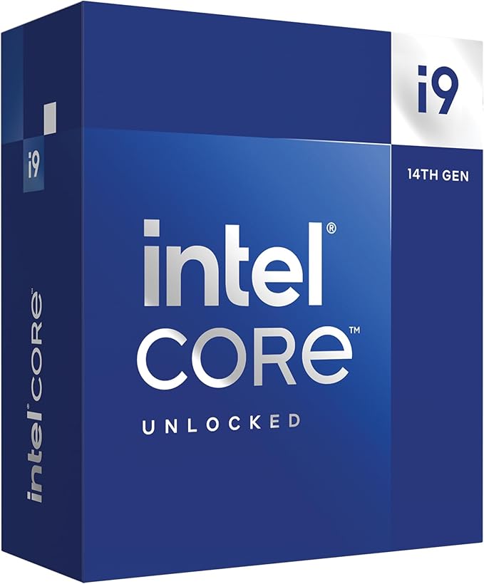 Intel® Core™ i9-14900K Desktop Processor, 24 Cores (8P+16E), Up to 6.0 GHz, Unlocked LGA1700
