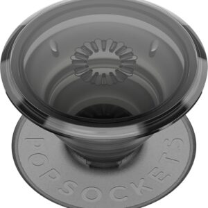 PopSockets Adhesive Phone Grip, Holder, Phone Stand, Black - Translucent Black Smoke