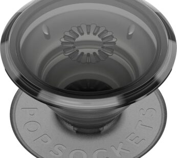PopSockets Adhesive Phone Grip, Holder, Phone Stand, Black – Translucent Black Smoke