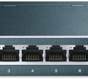 TP-Link TL-SG108 8-Port Gigabit Ethernet Switch, Unmanaged, Fanless Metal Design, Plug & Play