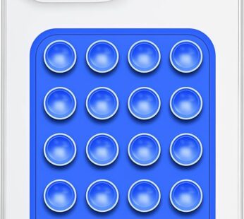 Anteel Silicone Suction Phone Case Mount, Silicon Adhesive Phone Accessory for Smartphones, Hands-Free Mirror Shower Phone Holder for Selfies, Tiktok Videos (Dark Blue)