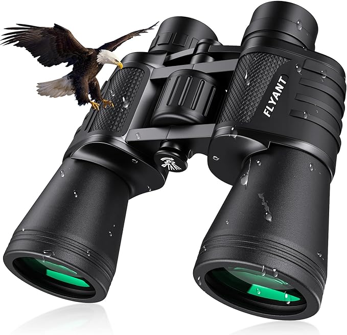 20x50 High Powered Binoculars for Adults – Waterproof Compact Design with Low Light Vision for Outdoor Activities & Travel