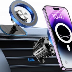 Kaistyle for Magsafe Car Mount【20 Strong Magnets】Magnetic Phone Holder for Car Phone Holder Mount Dash Mounted Holders Cell Phone Holders for Your Car Accessories for Women Men for iPhone 17 16 15 14,CARBON FIBRE