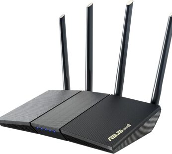 ASUS RT-AX1800S Dual-Band WiFi 6 Router – Extendable Mesh (AiMesh), Built-in VPN, Subscription-Free Security, Parental Controls, Ideal for Gaming & Streaming
