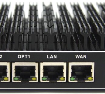 Protectli Vault FW4C Firewall Micro Appliance – 4 Ports, Intel J3710, 2.5G Ethernet, AES-NI, 4GB DDR3 RAM, 32GB SSD