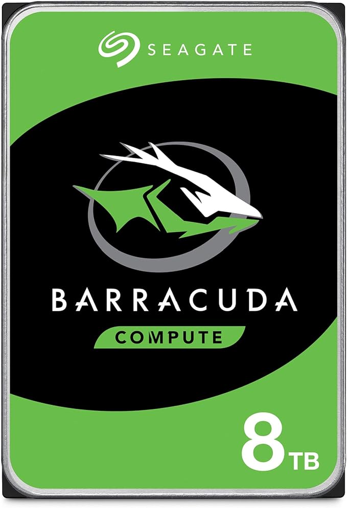 Seagate BarraCuda 8TB Internal Hard Drive – 3.5" SATA 6Gb/s, 5400 RPM, 256MB Cache (ST8000DMZ04/004) for Desktop PC