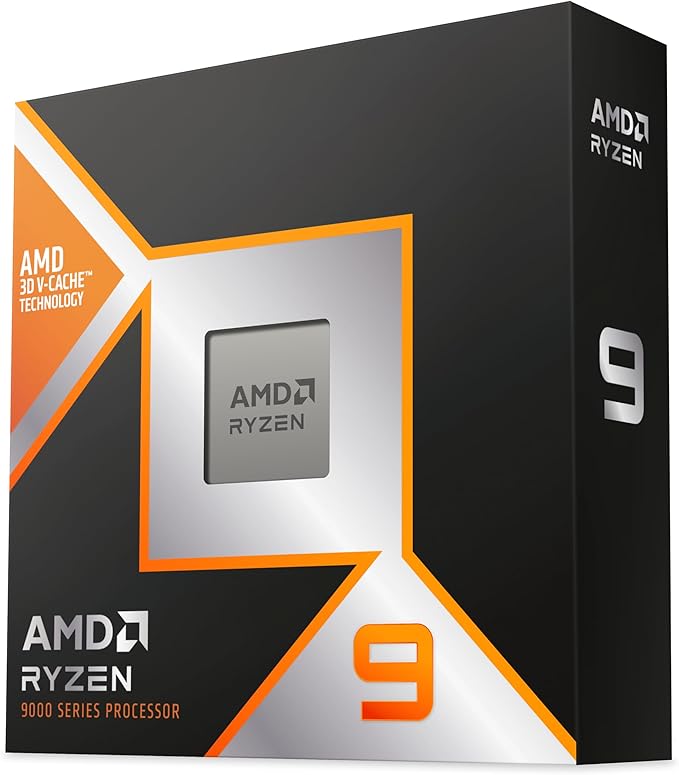 AMD Ryzen 9 9950X3D 16-Core, 32-Thread Desktop Processor – Zen 5 Architecture, 4.3 GHz Base, Up to 5.7 GHz Boost, 128 MB 3D V-Cache, AM5 Socket