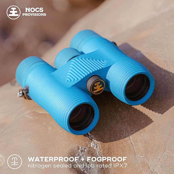 Nocs Provisions Field Issue Compact 8x32 Waterproof Binoculars – 8x Magnification, BaK4 Prism, Multi-Coated Lenses, Shockproof & Fogproof for Bird Watching, Hunting & Wildlife Viewing - Image 2